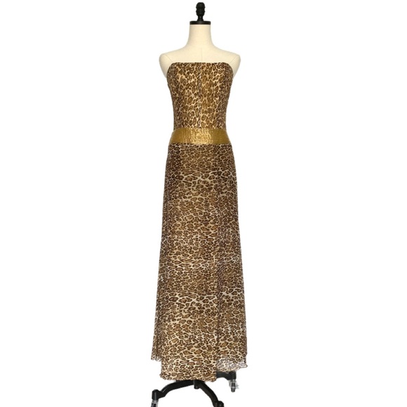 Sherri Hill Dresses & Skirts - Vintage Sherri Hill Metallic Leopard Gown | 8
